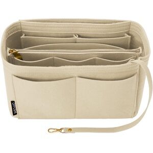 Small Cream Organizer Bag